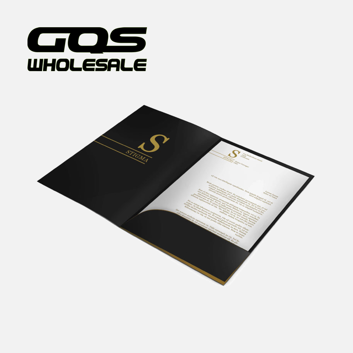 Custom Presentation Card Pocket Folder Print custom company files folder