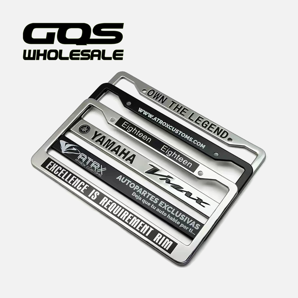 chrome plated plastic license plate frames