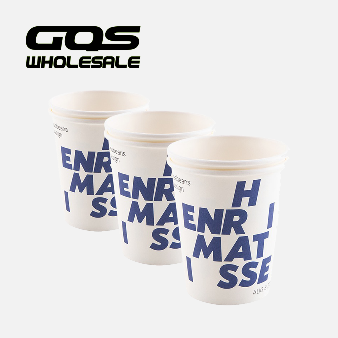 logo custom disposable paper cup